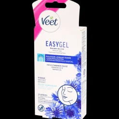 Veet Bandes de cire pour visage Easy-Gel | Action FR Outlet
