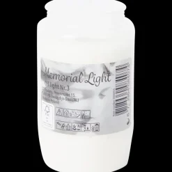 Bougie funéraire blanche Blanc | Action FR Outlet