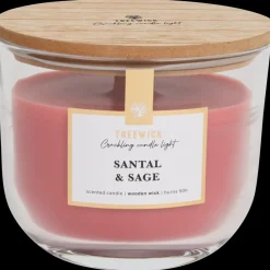 Bougie parfumée avec une mèche en bois Treewick | Action FR Clearance