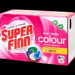 Superfinn Capsules de lessive 4-en-1 Couleur | Action FR Discount