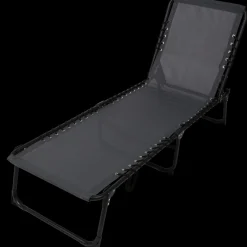 Chaise longue pliable Acier Noir | Action FR New