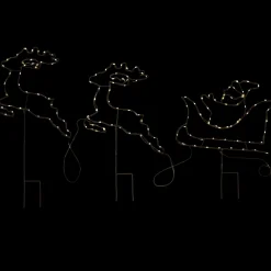Décoration LED avec traîneau et rennes | Action FR