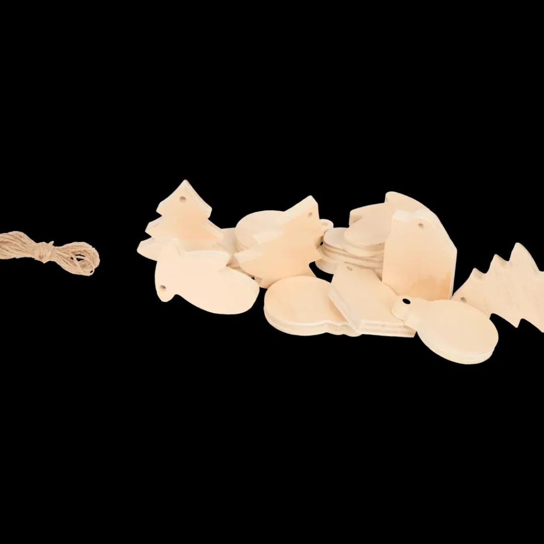 Décorations de Noël en bois Hobby Flora | Action FR Best