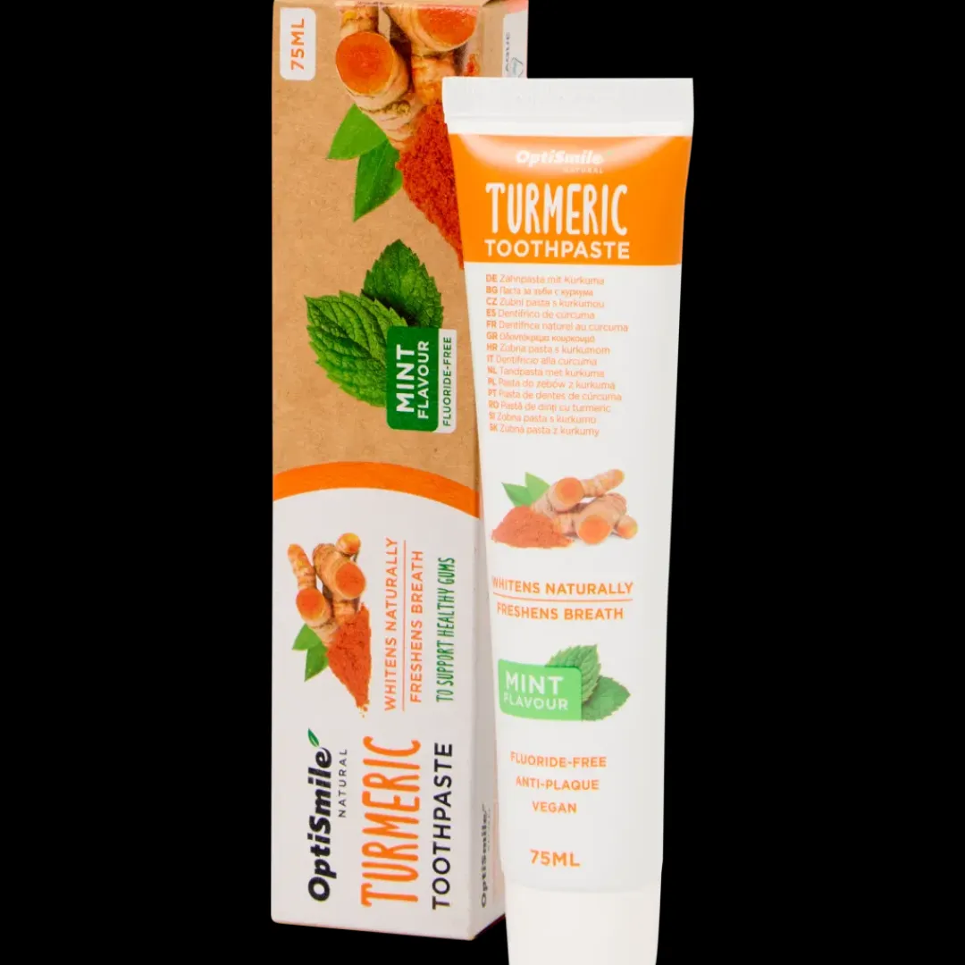 Dentifrice naturel OptiSmile Curcuma & Menthe | Action FR Outlet