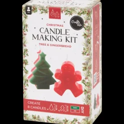 Kit créatif bougies de Noël Crafts & Co | Action FR Discount