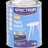 Spectrum Peinture mate 2-en-1 Noir Noir 750 ml | Action FR Clearance
