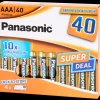 Panasonic Piles AAA 40 Pièces | Action FR New