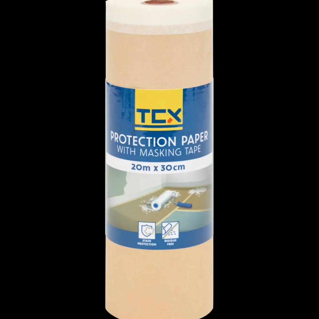 TCX Ruban de masquage avec papier | Action FR Outlet
